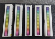 Equalizer RGB 40 LED migający w rytm muzyki, na akumulator + aplikacja 