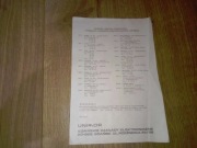 Unimor wykaz punktów serwisowych ulotka broszura lata 90