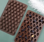 ZIARNA KAWY forma silikonowa 18.5*11*1.2 do pieczenia, czekolady, żelatyny 