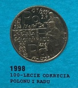 2 złote 1998, POLON RAD, st. 1