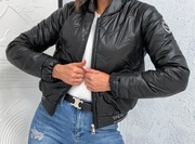 Przejściowa czarna kurtka bomberka, Stayhere L, nowa