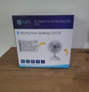 Wentylator z klipsem lub na podstawie biały 