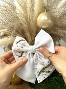 kokarda do włosów.handmade.spinka.dla dziewczynki.prezent.na święta.ozdoby
