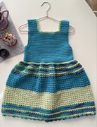 Sukienka dla dziewczynki wykonana na szydełku crochet dress for girl