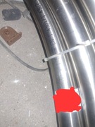 kolano centralny zasyp stal nierdzewna 120cm 