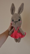Królik królisia handmade maskotka amigurumi na szydełku prezent 