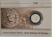 5 zł moneta srebrna, denar Bolesława II Śmiałego