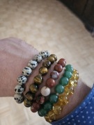  5 Pack  ,Cytryn, Dalmatenc ,Jaspis Czerwony,Aventuryn,Tygrysie Oko 