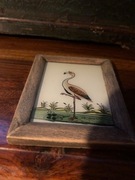 Stary obrazek indyjski malowany na szkle