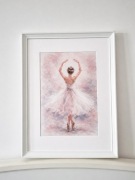 Obraz w ramie baletnica