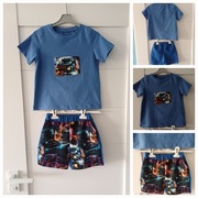 Nowy komplet t shirt I krótkie spodenki auta "Ciężarówka " rozmiar 110