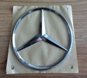 Logo emblemat Mercedes Benz chromowane nowe 10.4cm 104mm samoprzylepne 