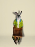 Figura Dekoracyjna - Króliczek z Taczką - doniczka (Whimsical, Fiarycore)