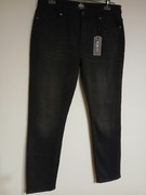 McKenzie spodnie jeansowe męskie slim fit czarne, roz.L