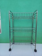 Koszyk, Stojak, Organizer na kółkach trzy półki.