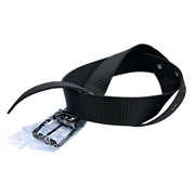 Pasek dł. 118cm (z klamrą), szer. 3,5cm, kolor czarny, klamra metal