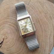 SEIKO ZEGAREK DAMSKI KOSTKA QUARTZ BRANSOLETA VINTAGE 