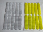 Naklejki odblaskowe żółte i biale 20 szt