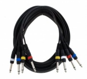 Kabel Multicore 4xTR, 6 metrów