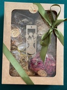 herbatka zestaw urodzinowy kwiaty mniszka, piwonii, czereśni