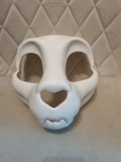 Furry fursuit mask base cosplay maska fursona cat skull therian kemono 