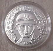 10zł - 60 ROCZNICA POWSTANIA WARSZAWSKIEGO - 2004r.