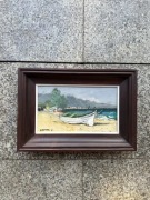 Obraz Stanisław Jan Łazorek „Pejzaż z łódką” 85r