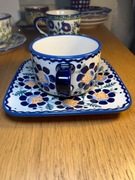 Filiżanka 300 ml ze spodkiem kwadratowym wzór RU