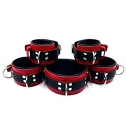 Zestaw pasków BDSM Obroża Nagdarstki Kostki Skóra naturalna Super jakość