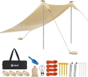 Namiot przeciwsłoneczny 2 m x 2,4 m khaki, UPF50+