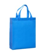Torba na zakupy niebieska wigofilowa wielokrotnego użytku EKO 38x30 cm