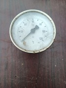 Nieużywany manometr, termometr 0-120 stopni, 80 mm, 1/2 cala