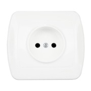 SIMON AKORD GNIAZDO POJEDYNCZE BIAŁE B/U AG1E/11