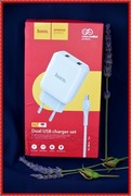 Ładowarka micro USB HOCO N7 biała 2w1 2Usb