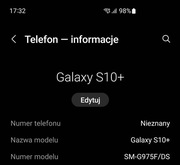 Płyta główna Samsung Galaxy S10 plus + G975F/DS BEZ BLOKAD