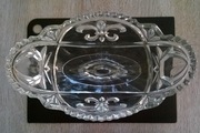 Bomboniera/owocarka kryształowa duża lata 30.