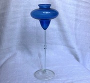 Wazon na stopce szklany Lauscha 27cm Albin Schaedel