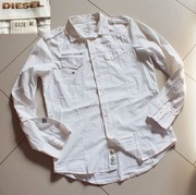 DIESEL fajna retro koszula w bieli r.M