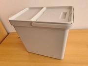 Kosz Ikea Hallbar na śmieci plastikowy 22l szary