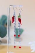 Kolczyki stalowe z chili | PaulasBeadsWorld