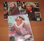 Verena Burda 9,11,12/1991 Magazyn mody dziewiarskiej, wzory, swetry 