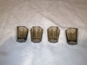 4 KIELISZKI ART DECO