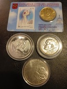 Żetony monety eurocenty papież Jan Paweł II 4 szt