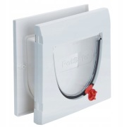 Drzwiczki wahadłowe dla KOTA PSA 4 sposoby PetSafe 22,4 x 22,4 cm BIAŁE