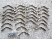 Używany metalowy uchwyt meblowy 96 mm, satyna, zestaw 28 szt.