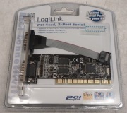 Kontroler PCI 2 x port szeregowy RS-232 RS232 COM 9 pin