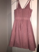 Sukienka na wesele pudrowy róż