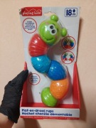 Edukacyjna gąsiennica. Zabawka +18m . uczy kształtów, kolorów, cyfr