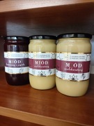 Miód 3kg wielokwiatowy po analizie z jagodą 3x 1kg od pszczlarza Smart 