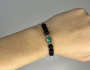 Bransoletka regulowana onyks i jaspis 